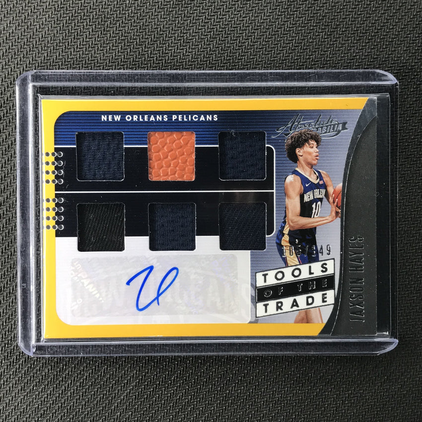 2019-20 Absolute JAXSON HAYES Tools Of The Trade Rookie Jersey Auto 105/149-Cherry Collectables