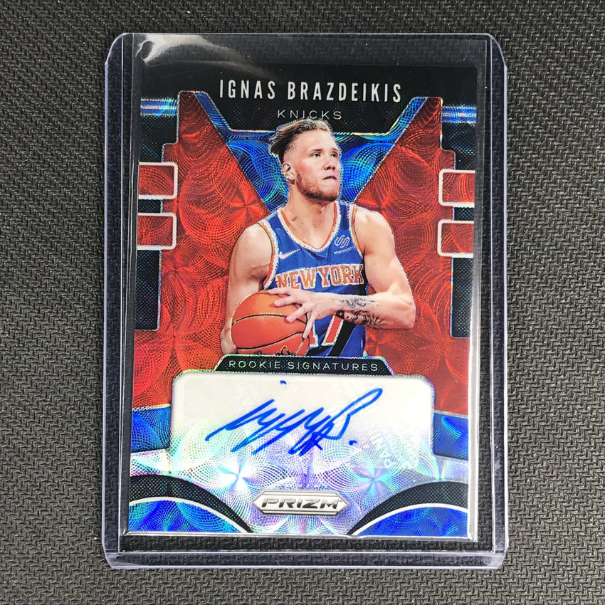 2019-20 Prizm Choice IGNAS BRAZDEIKIS Rookie Signatures Red #IGB-Cherry Collectables