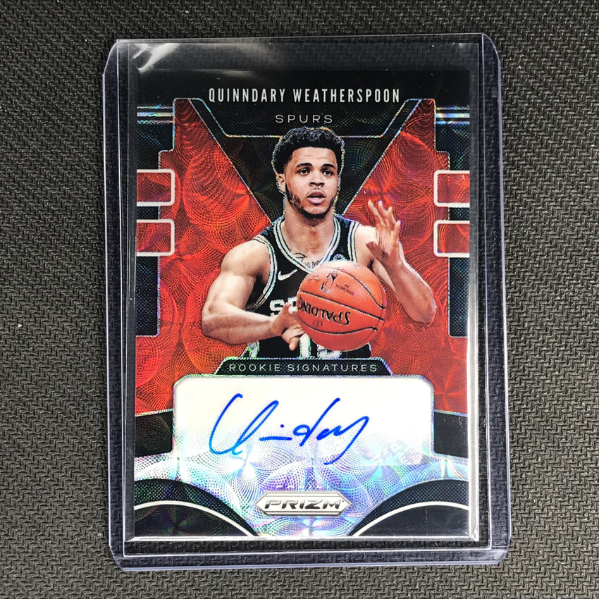 2019-20 Prizm Choice QUINNDARY WEATHERSPOON Rookie Signatures Red #QWT-Cherry Collectables