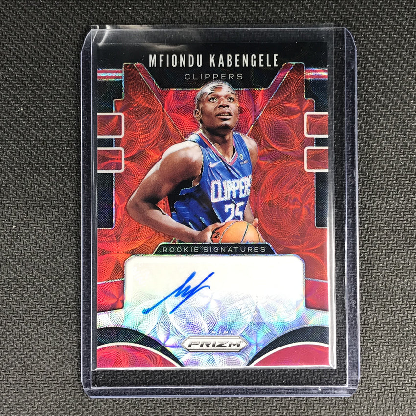 2019-20 Prizm Choice MFIONDU KABENGELE Rookie Signatures Red #MFK #1-Cherry Collectables