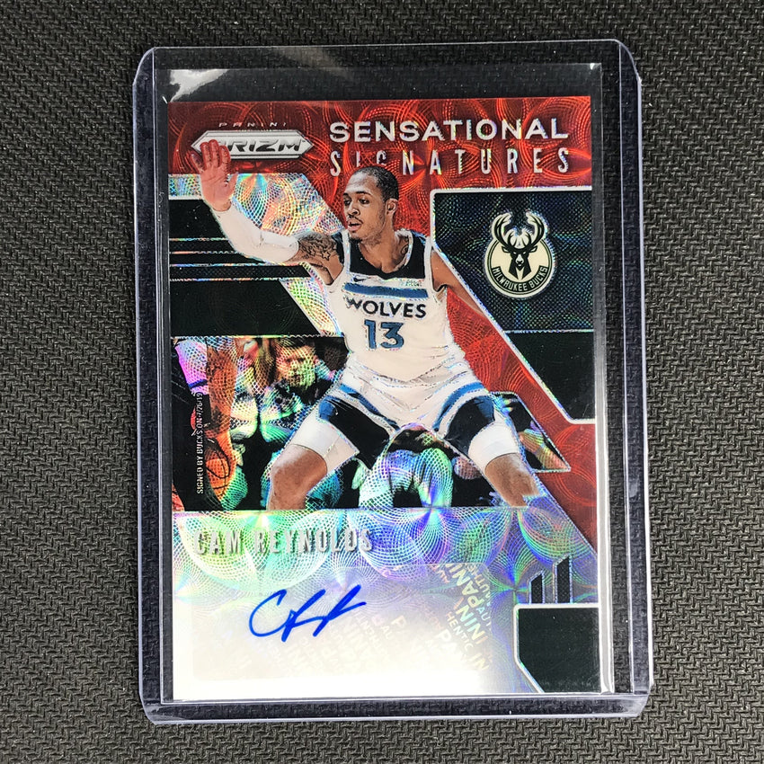 2019-20 Prizm Choice CAM REYNOLDS Sensational Signatures Red #CRN-Cherry Collectables