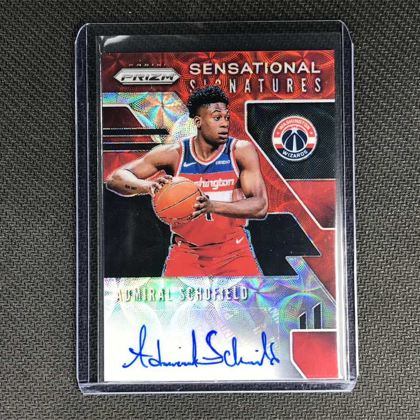 2019-20 Prizm Choice ADMIRAL SCHOFIELD Sensational Signatures Red #ASF #1-Cherry Collectables