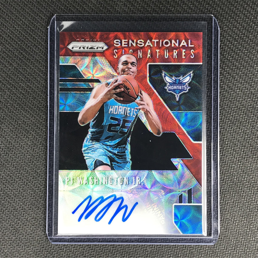 2019-20 Prizm Choice PJ WASHINGTON Sensational Signatures Red #DRB #3-Cherry Collectables