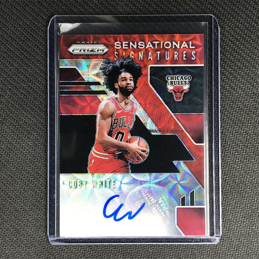 2019-20 Prizm Choice COBY WHITE Sensational Signatures Red #CBW #1-Cherry Collectables