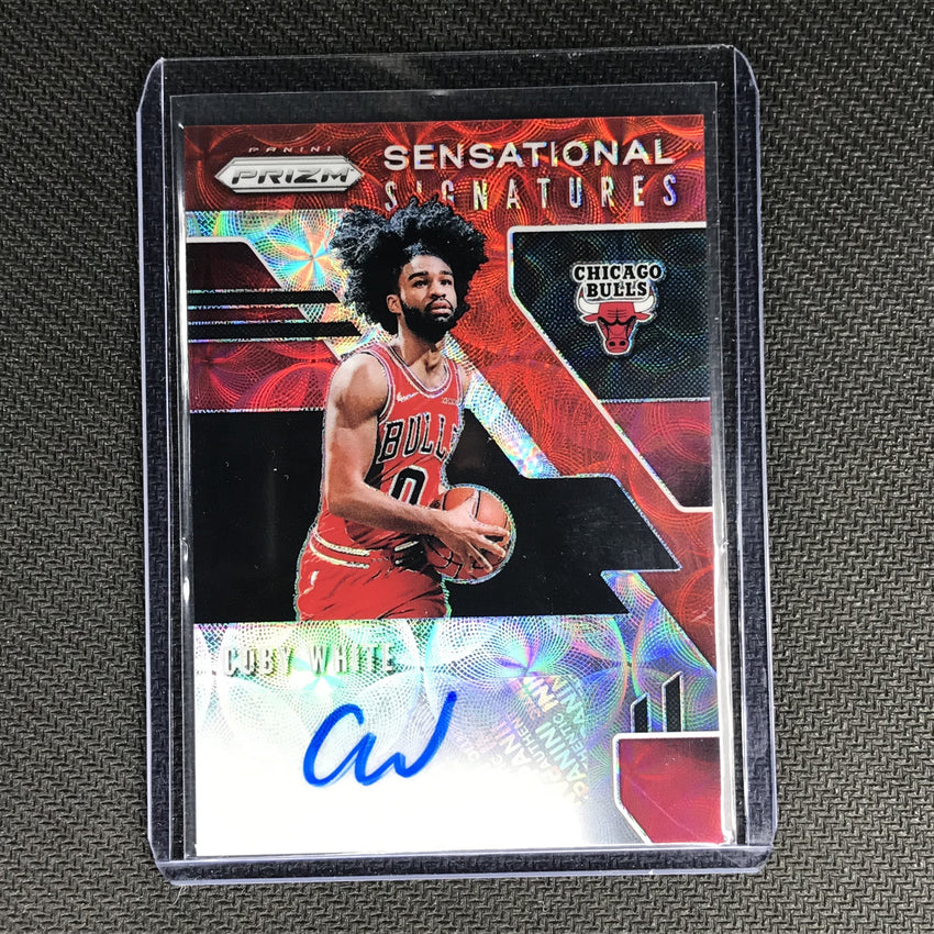 2019-20 Prizm Choice COBY WHITE Sensational Signatures Red #CBW #2-Cherry Collectables