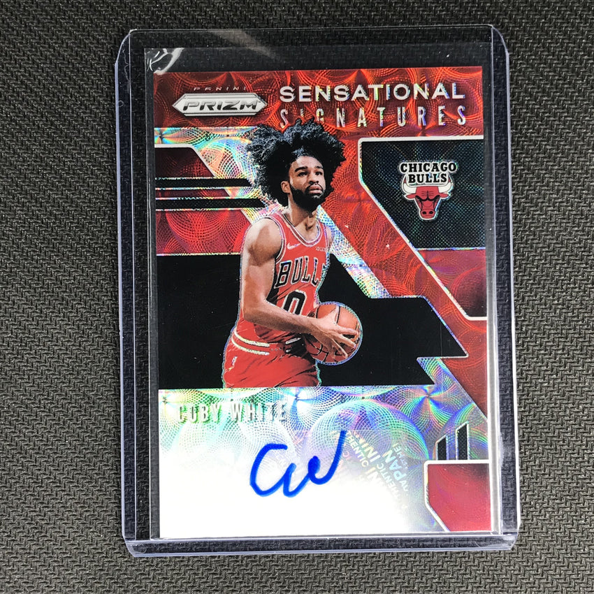 2019-20 Prizm Choice COBY WHITE Sensational Signatures Red #CBW #3-Cherry Collectables