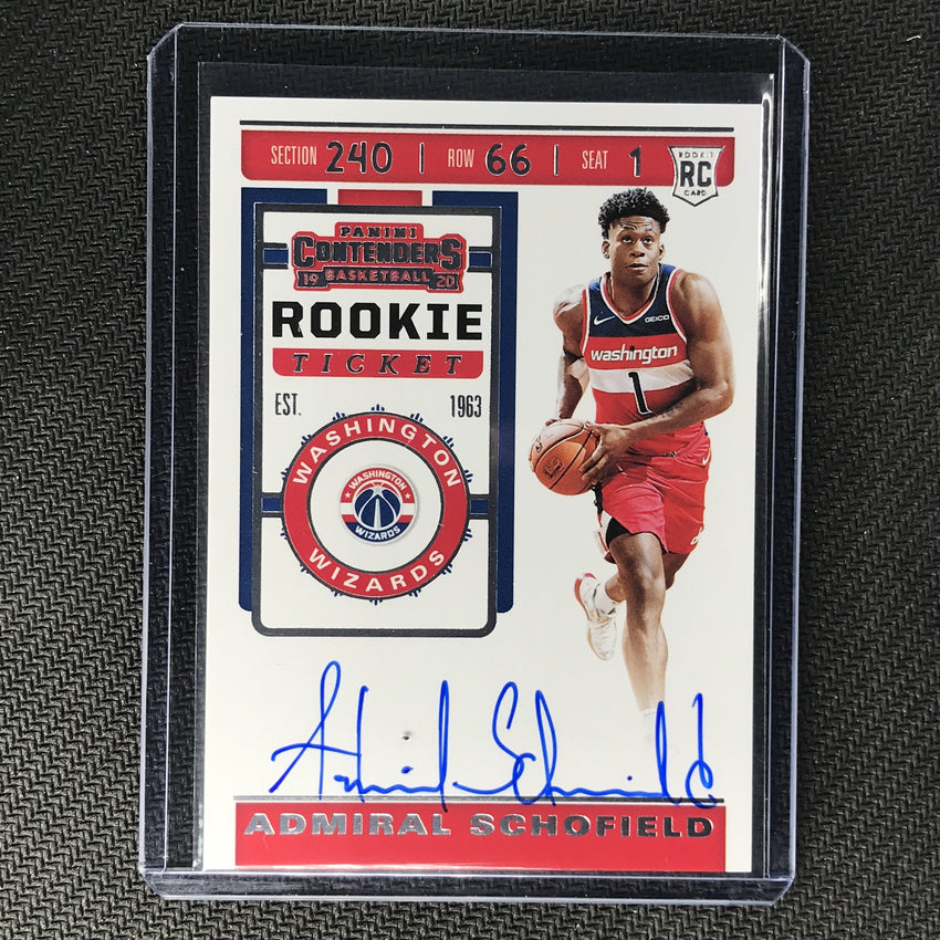 2019-20 Contenders ADMIRAL SCHOFIELD Ticket Rookie Auto #127 R-Cherry Collectables