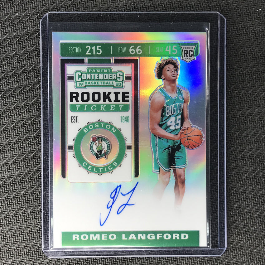 2019-20 Contenders ROMEO LANGFORD Rookie Ticket Auto Premium Prizm #124-Cherry Collectables