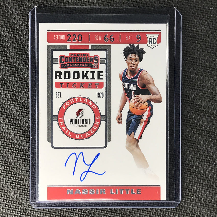2019-20 Contenders NASSIR LITTLE Ticket Rookie Auto #114-Cherry Collectables