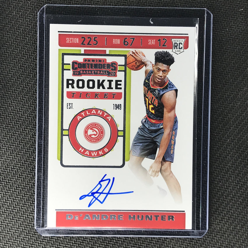 2019-20 Contenders DE'ANDRE HUNTER Ticket Rookie Auto #110-Cherry Collectables