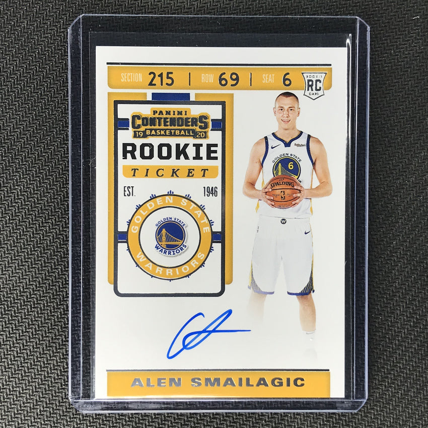2019-20 Contenders ALEN SMAILAGIC Ticket Rookie Auto #103 A-Cherry Collectables