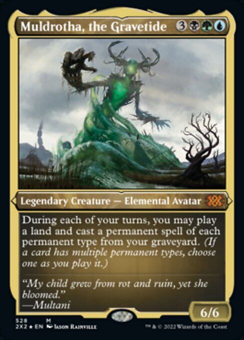 ETCHED FOIL Muldrotha, the Gravetide 528# - Mythic Double Masters 2022