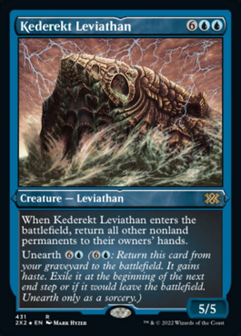 ETCHED FOIL Kederekt Leviathan 431# - Rare Double Masters 2022