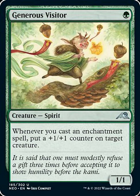 Generous Visitor 185/302 -  Kamigawa Neon Dynasty UNCLE