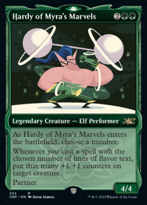 FOIL SHOWCASE Hardy of Myra's Marvels #252 - Rare Unfinity
