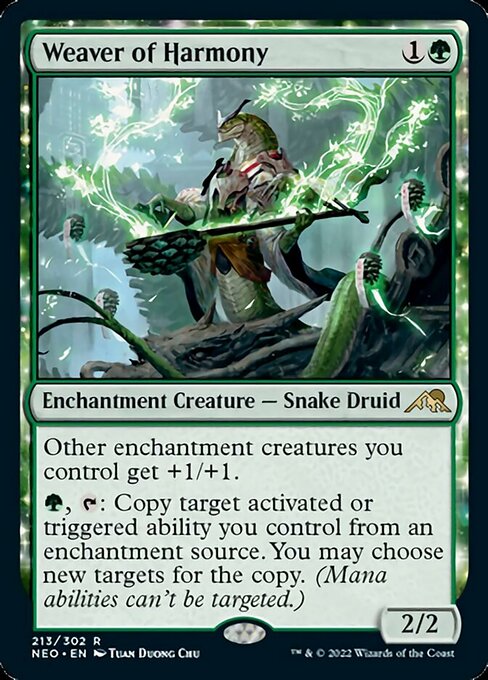 Weaver of Harmony 213/302 -  Kamigawa Neon Dynasty RARE