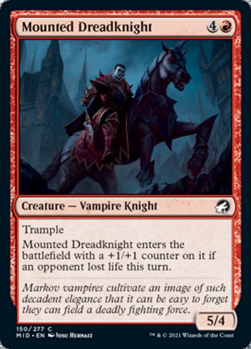 150Mounted Dreadknight 150/277 Common - Midnight Hunt