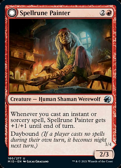 160Spellrune Painter // Spellrune Howler 160/277 Uncommon - Midnight Hunt