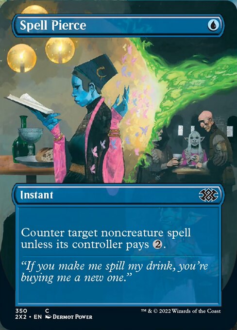 BORDERLESS Spell Pierce 350# - Common Double Masters 2022