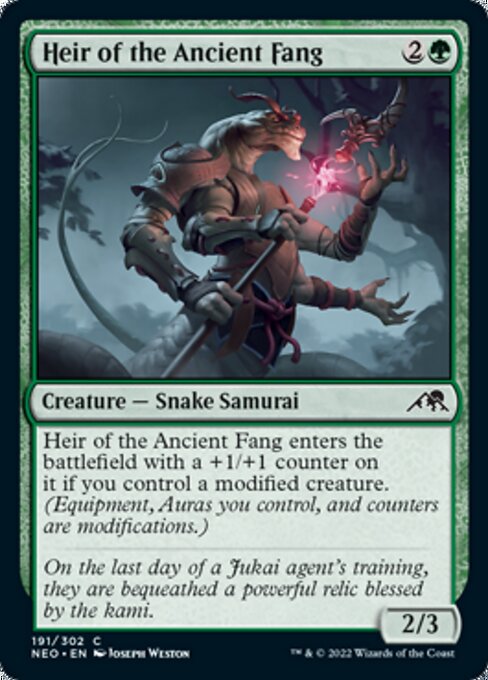 Heir of the Ancient Fang 191/302 -  Kamigawa Neon Dynasty CONNN