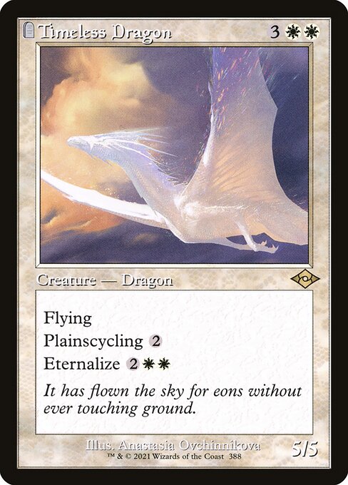 FOIL RETRO Timeless Dragon #388 - MH2 Modern Horizons 2