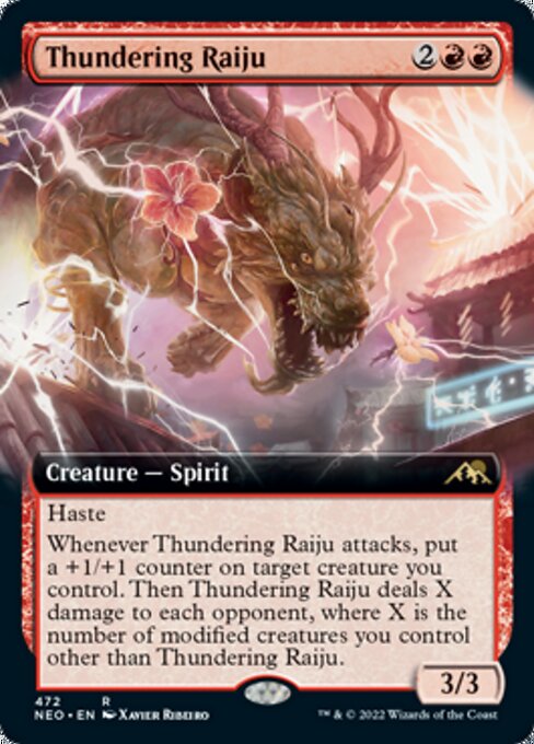 EXTENDEDThundering Raiju 472 -  Kamigawa Neon Dynasty