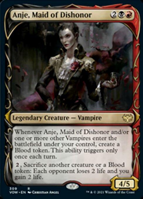 Foil Showcase Anje Maid Of Dishonor - No 309 Rare Crimson Vow