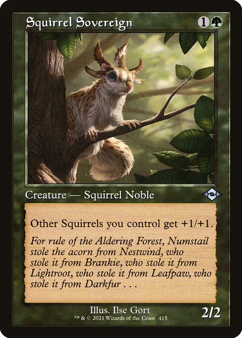 FOIL RETRO Squirrel Sovereign #415 - MH2 Modern Horizons 2