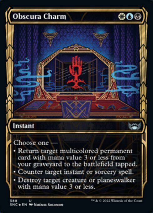 GILDED FOIL Obscura Charm  #388 - Streets of New Capenna