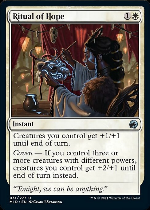 31Ritual of Hope 31/277 Uncommon - Midnight Hunt
