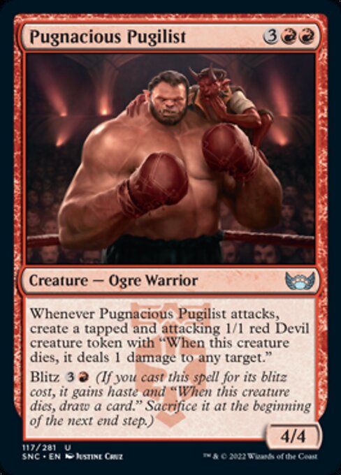 Pugnacious Pugilist 117/281 - Uncommon   Streets of New Capenna
