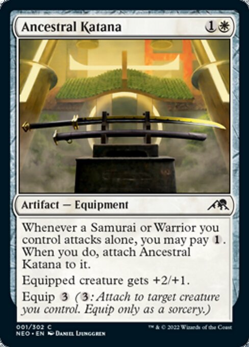 Ancestral Katana 1/302 -  Kamigawa Neon Dynasty CONNN