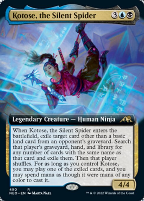 EXTENDEDKotose, the Silent Spider 490 -  Kamigawa Neon Dynasty
