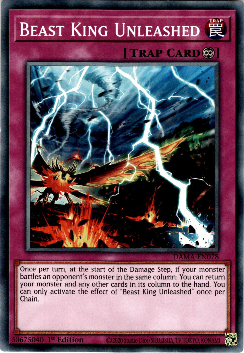 Beast King Unleashed - DAMA-EN078 - Common 1st Edition
