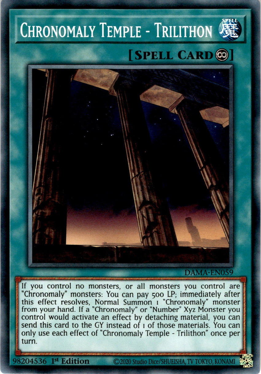 Chronomaly Temple - Trilithon - DAMA-EN059 - Common 1st Edition