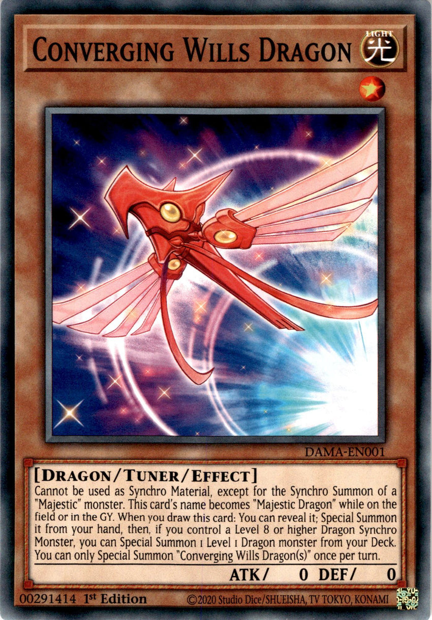 Converging Wills Dragon - DAMA-EN001 - Common 1st Edition