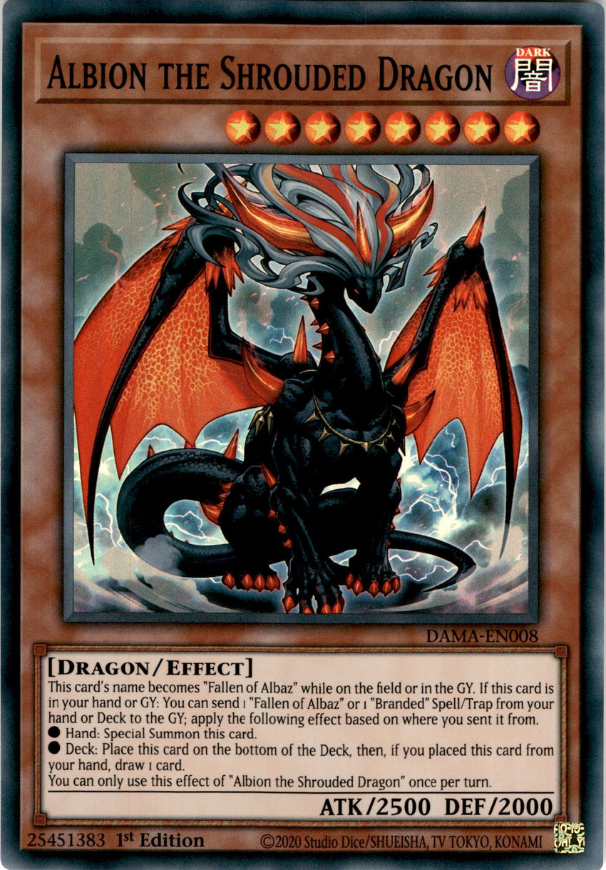 Albion the Shrouded Dragon - DAMA-EN008 - Super Rare 1st Edition