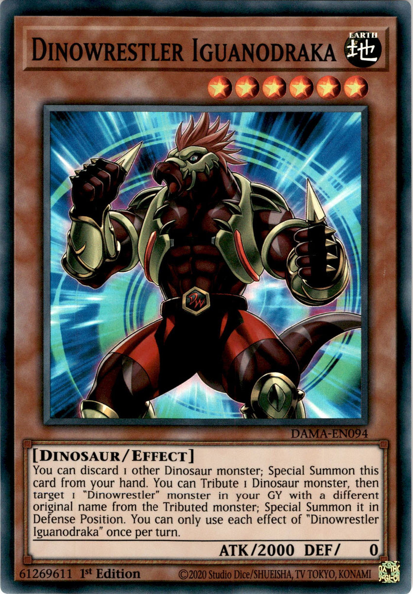 Dinowrestler Iguanodraka - DAMA-EN094 - Super Rare 1st Edition