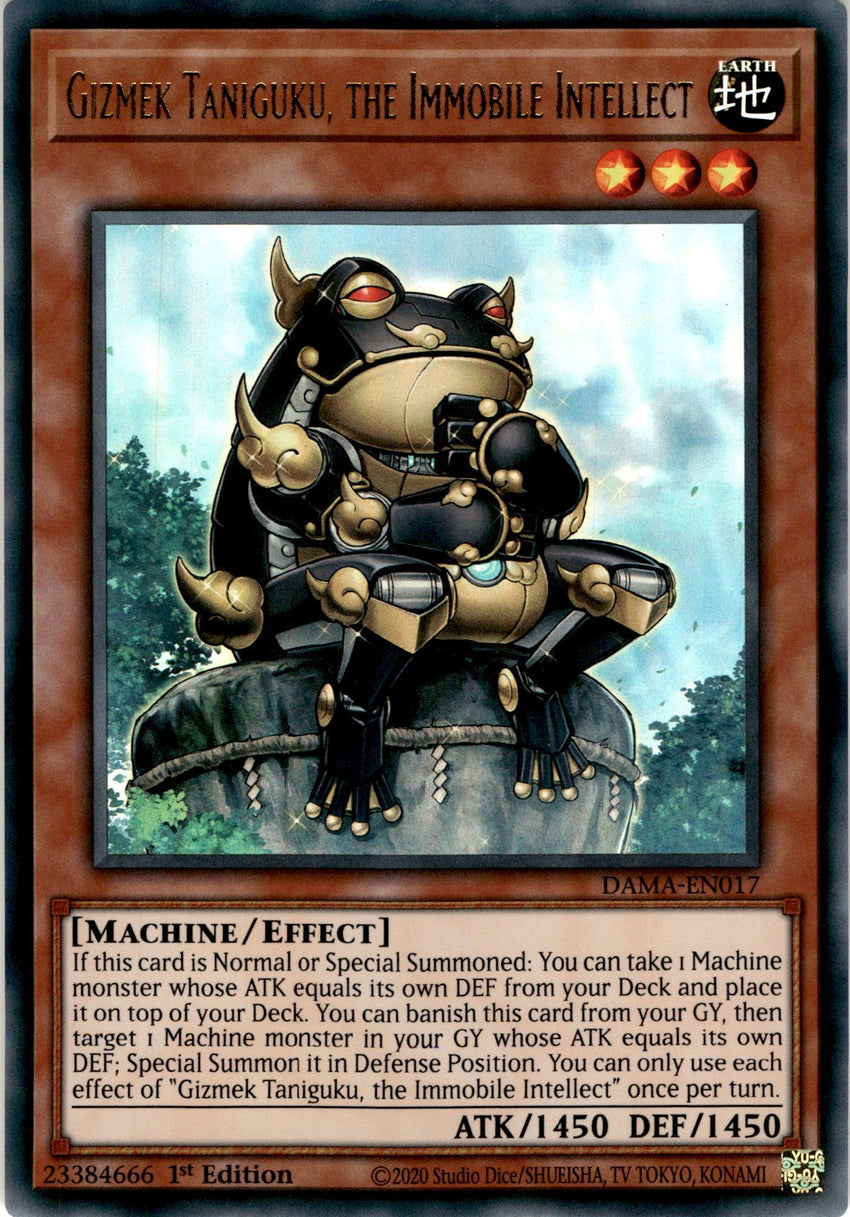 Gizmek Taniguku, the Immobile Intellect - DAMA-EN017 - Ultra Rare 1st Edition