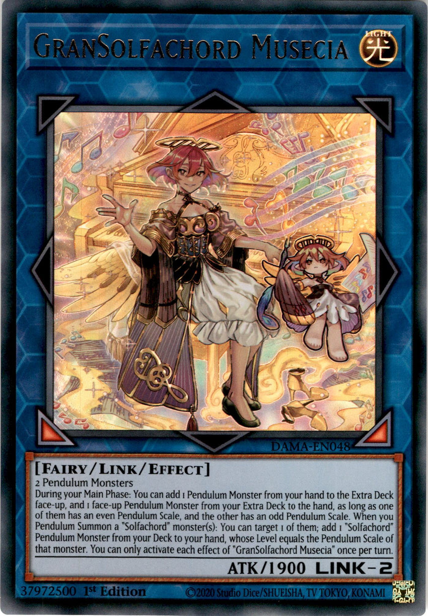 GranSolfachord Musecia - DAMA-EN048 - Ultra Rare 1st Edition