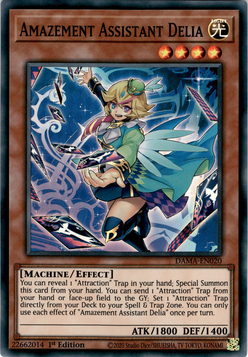 Amazement Assistant Delia - DAMA-EN020 - Super Rare 1st Edition