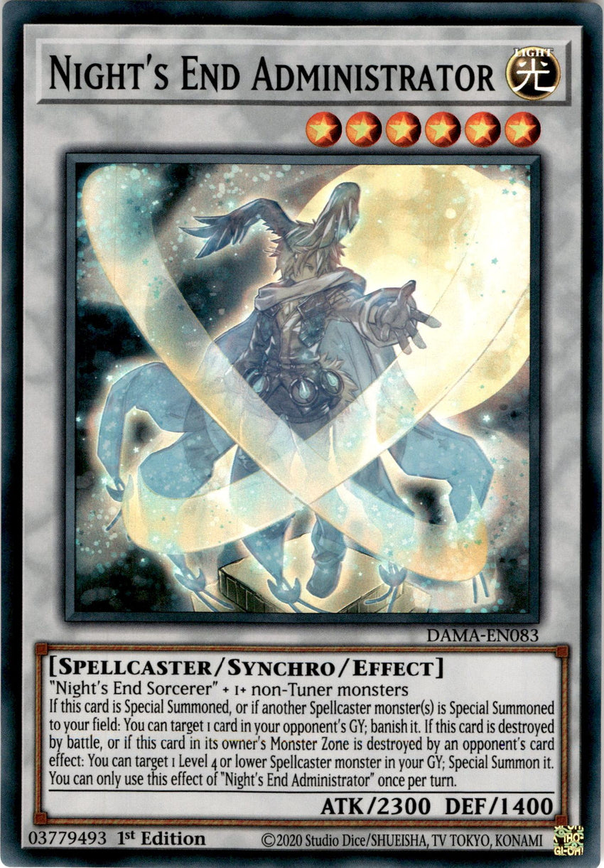 Night's End Administrator - DAMA-EN083 - Super Rare 1st Edition