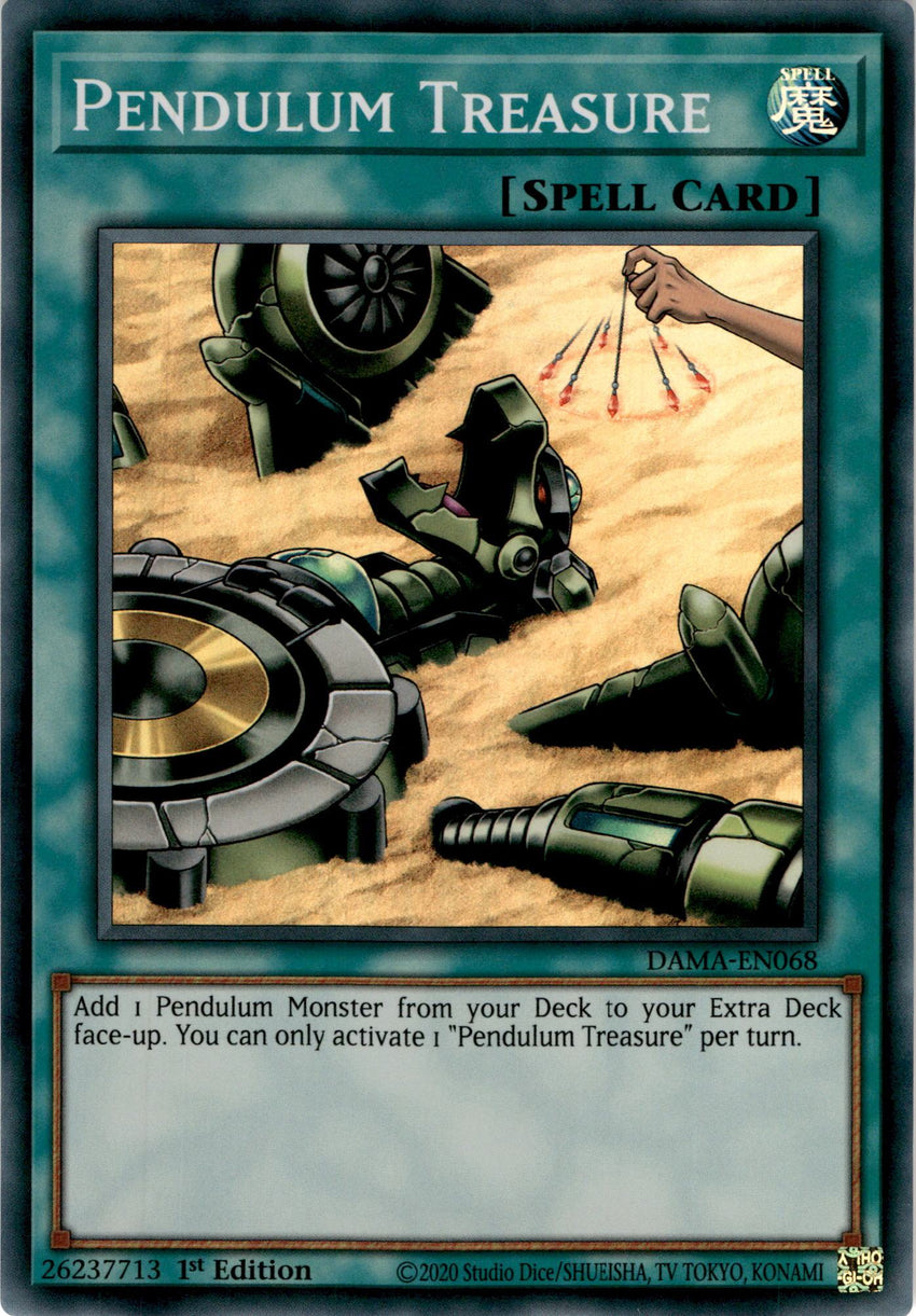 Pendulum Treasure - DAMA-EN068 - Super Rare 1st Edition