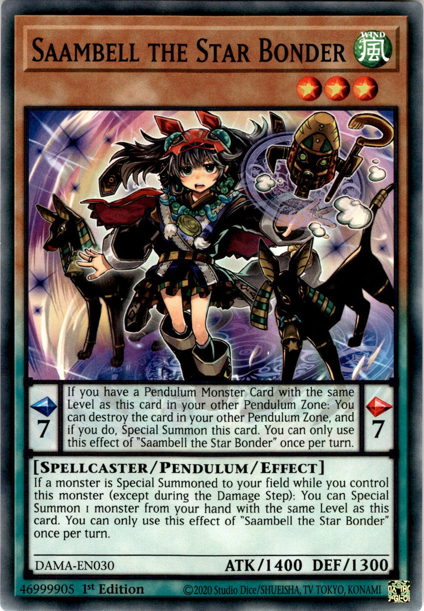 Saambell the Star Bonder - DAMA-EN030 - Common 1st Edition