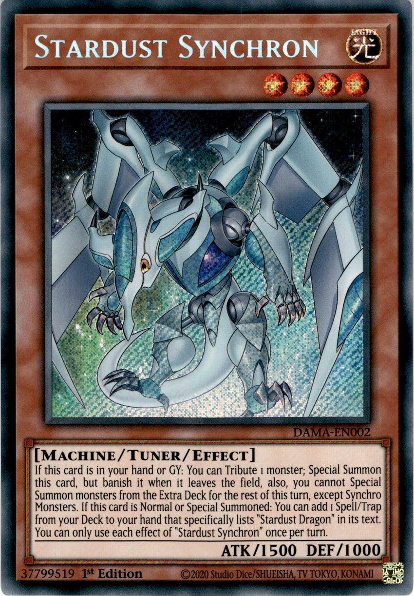 Stardust Synchron - DAMA-EN002 - Secret Rare 1st Edition