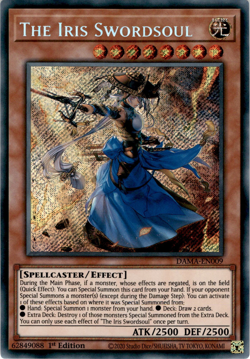 The Iris Swordsoul - DAMA-EN009 - Secret Rare 1st Edition