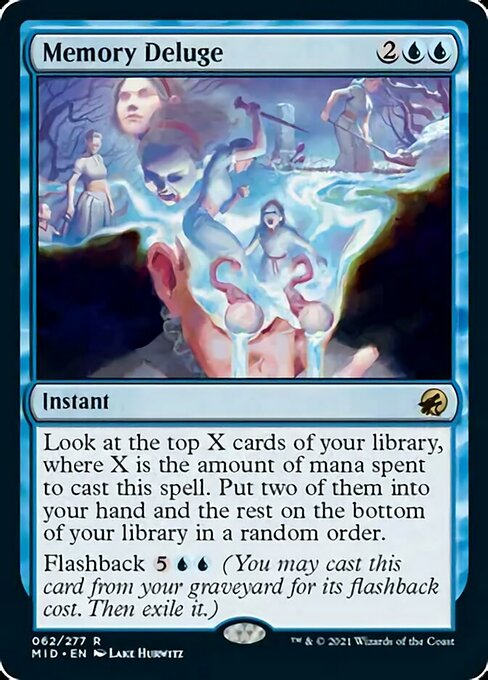 62Memory Deluge 62/277 Rare - Midnight Hunt