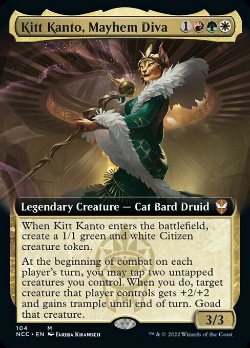 EXTENDED Kitt Kanto, Mayhem Diva #104 -  New Capenna Commander