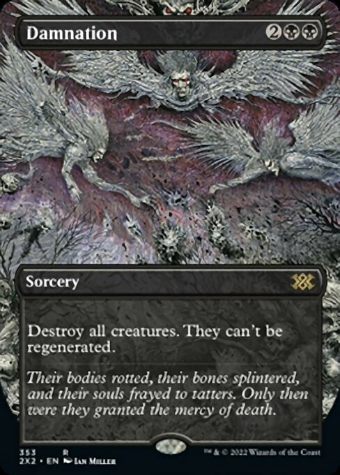 BORDERLESS Damnation 353# - Rare Double Masters 2022