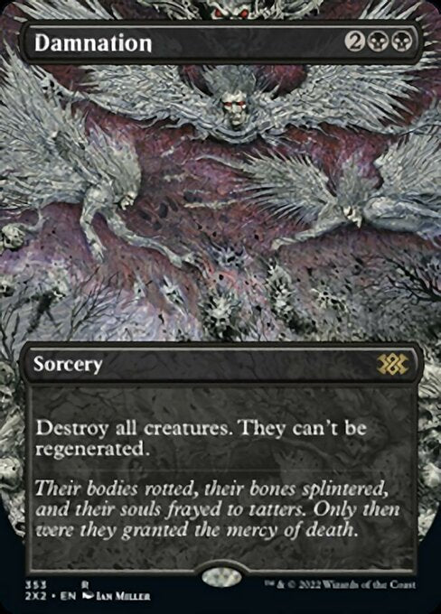 BORDERLESS Damnation 353# - Rare Double Masters 2022